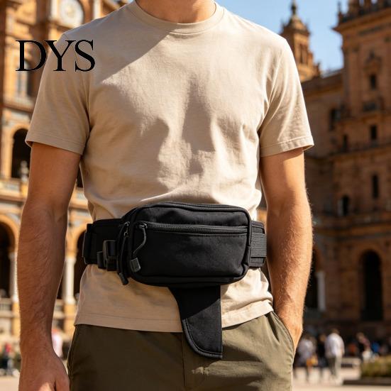 Drop-Down Holster Fanny Pack Tactical Waist Bag with Adjustable Strap, Portable Pack, Multiple Compartments EDC Essentials Organizer Pouch Outdoor