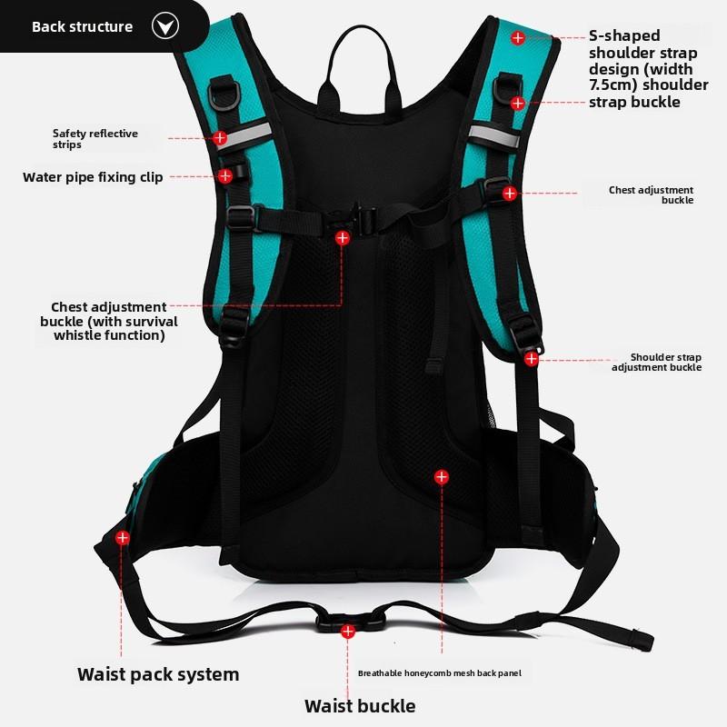 Outdoor Cycling Backpack Waterproof Breathable Shockproof For Men And Women