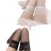 Elegant Black Lace Thigh-High Stockings for Women