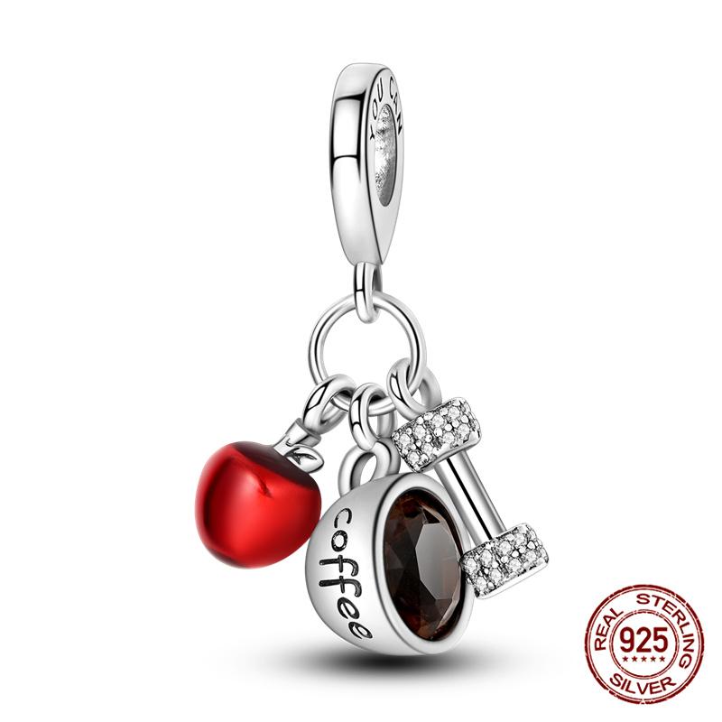 Authentic 100 Copper Avocado Cherry Beaded Strawberry Charm Bead Charms Compatible With Authentic Do It Yourself Bracelets Jewellery Making Womens G