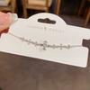 Elegant Minimalist Womens Gold-Plated Bracelet With Floral Zircon Adjustable Chain Fashionable Daily Wear Jewelry