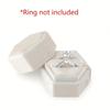 1 Stück-Vintage Sechseckige Schmuck Doppelringbox Leere Box Verlobung Hochzeitszeremonie Valentinstag Geschenk Organizer