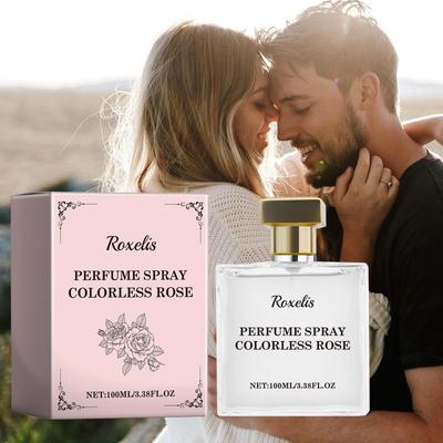 Roxelis Colorless Rose Perfume Long-Lasting Fragrance for Women Fresh & Delicate Floral Language Collection Elegant and Captivating Aroma 100ml