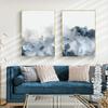 Blue Gray Wall Art Nordic Poster Abstract Watercolor Decoration Picture for Living Room Modern  Canvas Painting Home Decor
