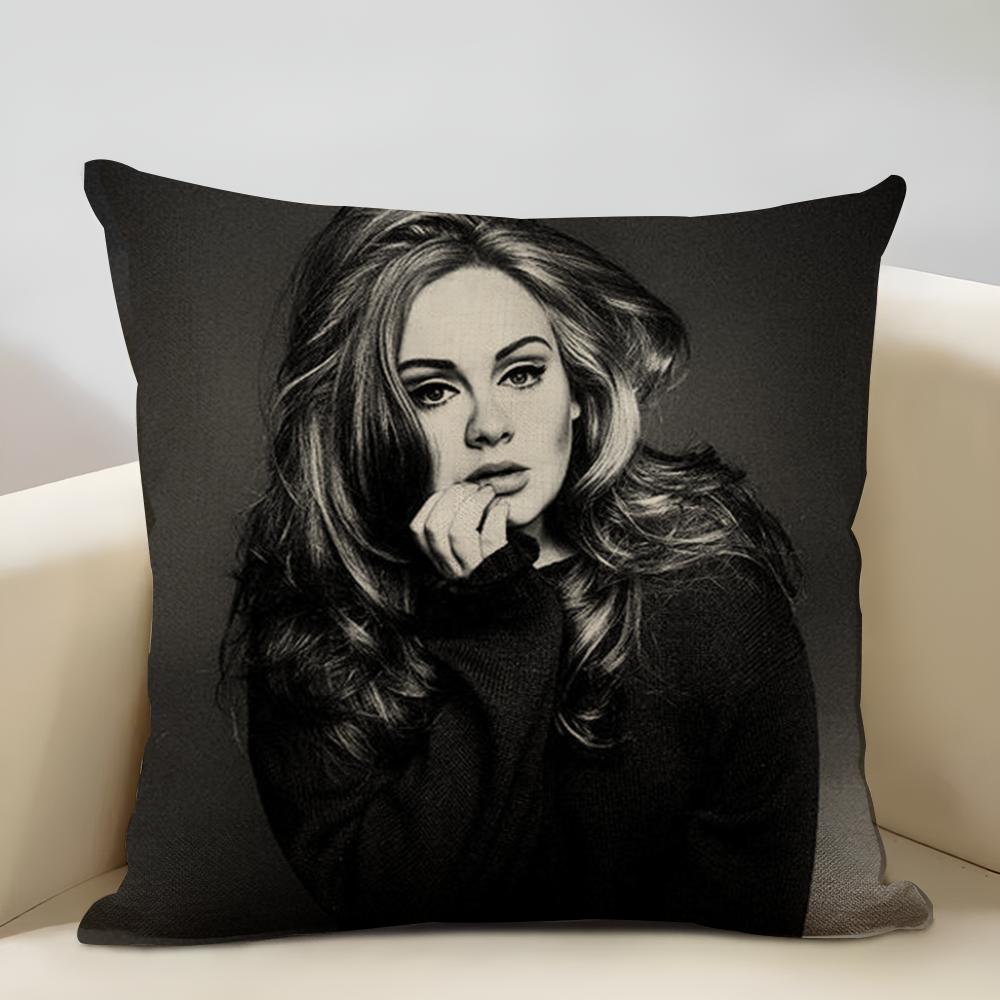 A-A-ADELE-S Ablum Cushion Cover Household Decoration Linen Sofa Cushion Cover: Skin-Friendly & Breathable with Invisible Zipper