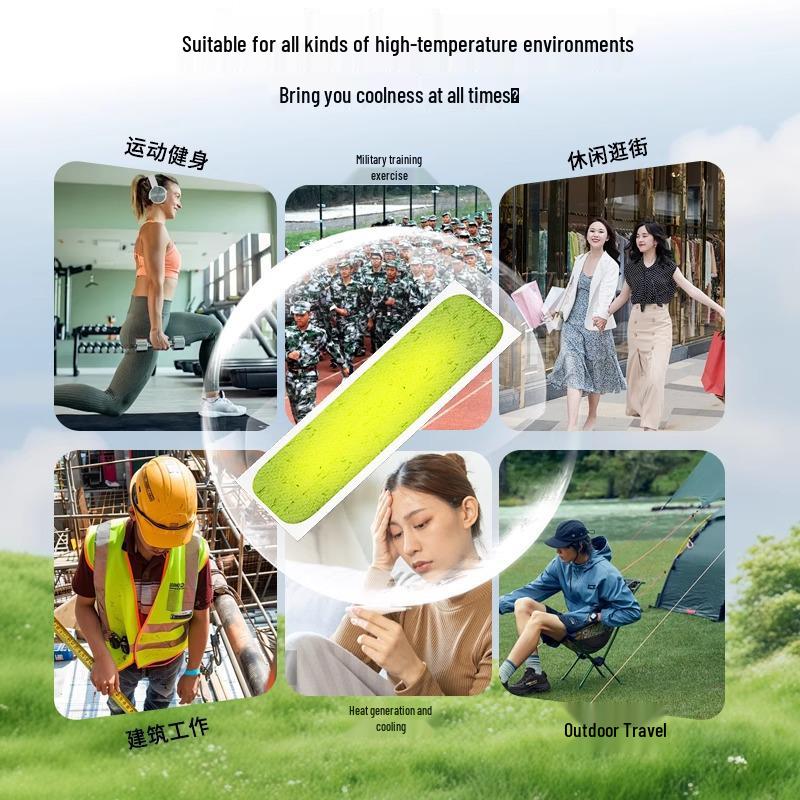 Agastache Cooling Patch: Outdoor Ice Pack for Heatstroke Prevention - Perfect for Summer, Dorms, and Mobile Phone Cooling