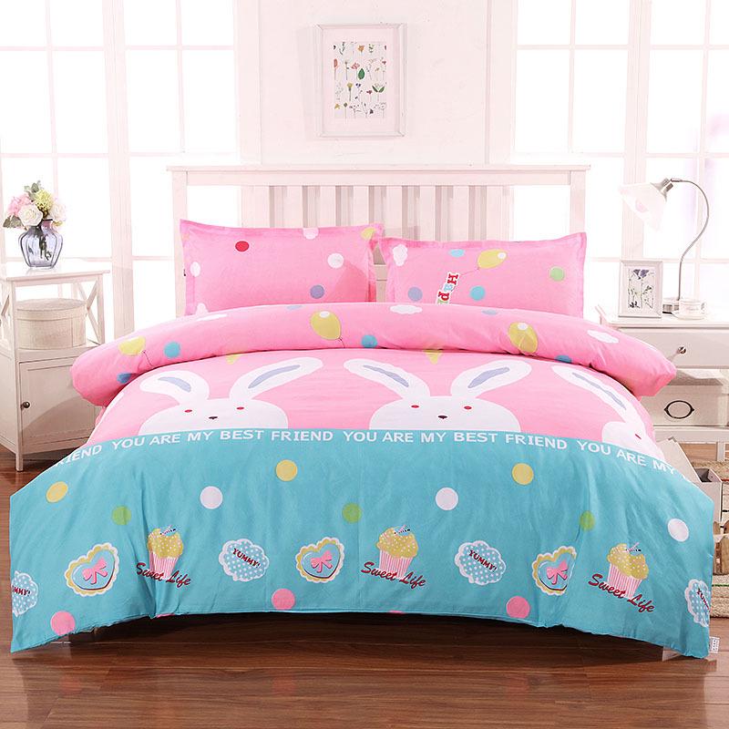 Flannel Duvet Cover Set - Single Piece for Dormitory Bunk Bed, Includes Pillowcase & Double Duvet Cover