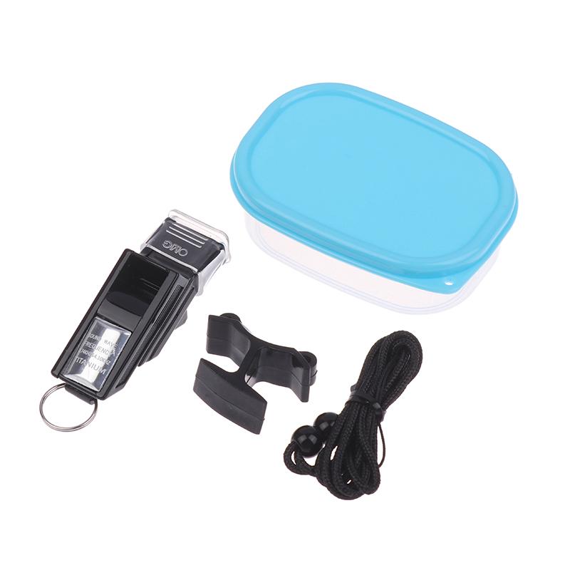 Loud Plastic Referee Whistle Portable Coach Game Whistle With Lanyard Box For Football Basketball Sports Competition