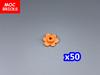 MOC Bricks Plant Petal Rose Flower Grass Tree Farm House Garden Accessories City View Country Building Blocks Children's Toys