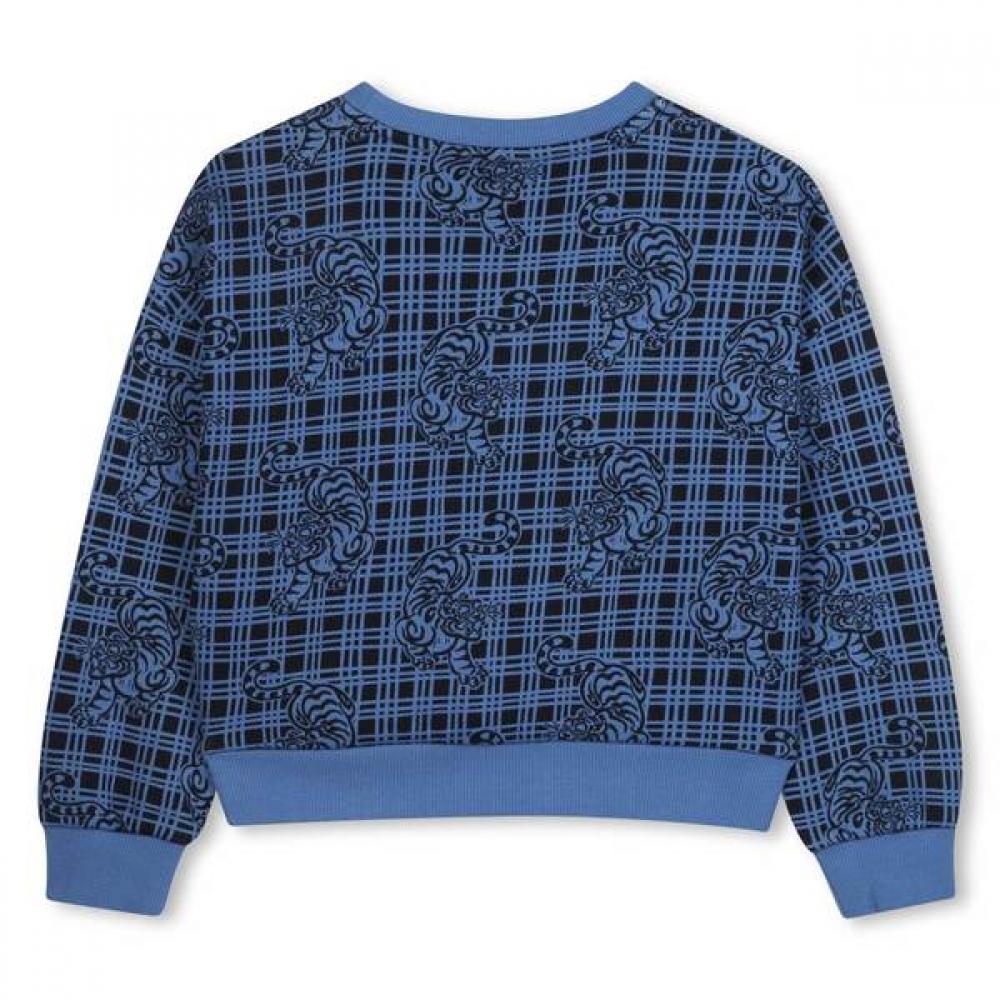 Kenzo Kids Cotton Allover Sweatshirt 25fw Z256afw111
