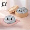 Glitter Pinch Dumpling Steamed Bun Squeeze Toy, Cute Stress Relief Ball, Durable Ball Slow Rising Decompression Toy for Desk, Kawaii Fidget