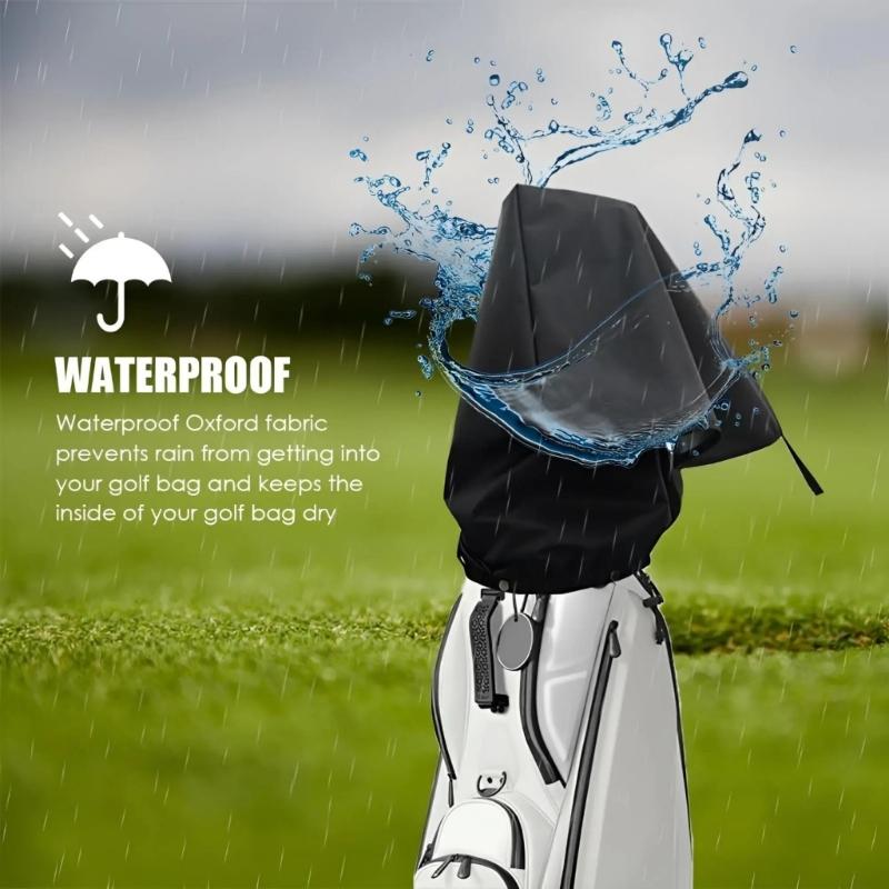 Golf Bag Rain Cover Waterproof Golf Bag Cover Golf Bag Hoods for Golfers Golf Stand Bag Golf Bag Rain Protections Cover