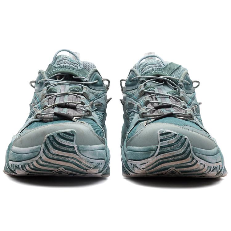 Li Ning Cat Paw Cushioning Slip Resistant Low Top Casual Shoes Women's Gray Mist Green AGLQ014-14