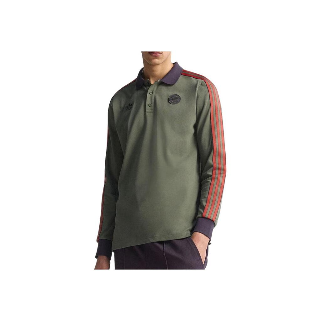 adidas Original Atmungsaktives Gestreiftes Langarm-Poloshirt Herren Oberteile JN0253