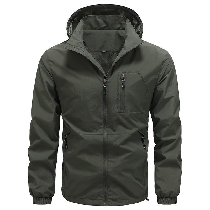 

Men s Quick-Dry Windproof Mountain Climbing Jacket 2XL армія зелений колір