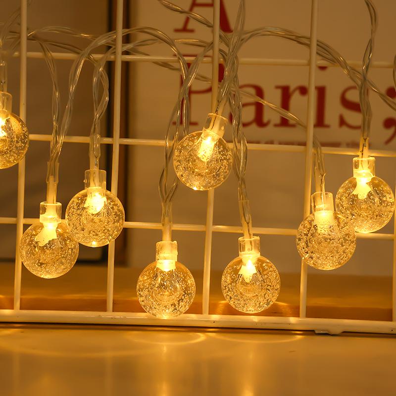 LED Christmas String Lights - Snowflake, Stars & Reindeer Fairy Decor for Holiday Atmosphere