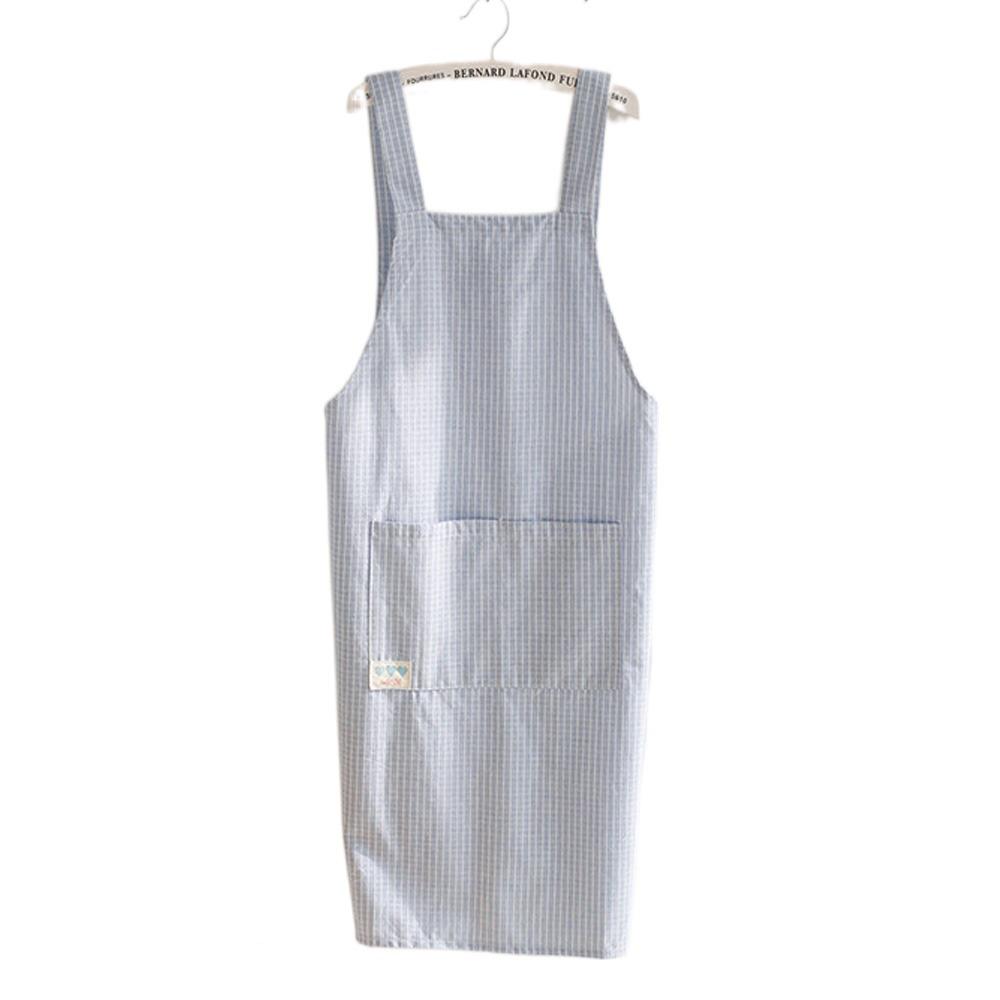 Fashion Striped Kitchen Aprons Waterproof with Pocket Chef Work Apron Anti Dirty Cooking Aprons Household Cleaning