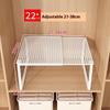 Retractable Wardrobe Storage Layered Organizer, Clothes Rack Internal Space Utilization Cabinet Pull-out Shelf, Shoe Rack
