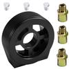 Oil Filter Cooler Sandwich Plate Adapter Universal Oil Sensor Connector M18 M20 M22 3/4 With Connectors