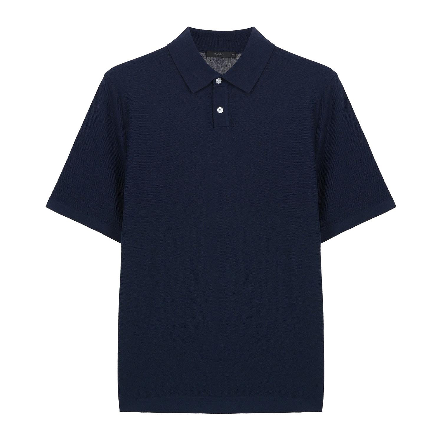 Basso All Day Ice Touch Short Sleeve Collared Knit (Bsy2Wt31A) Ny/95