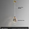 Modern Crystal Chandelier for Bedroom & Living Room - High-End Bedside Pendant Light