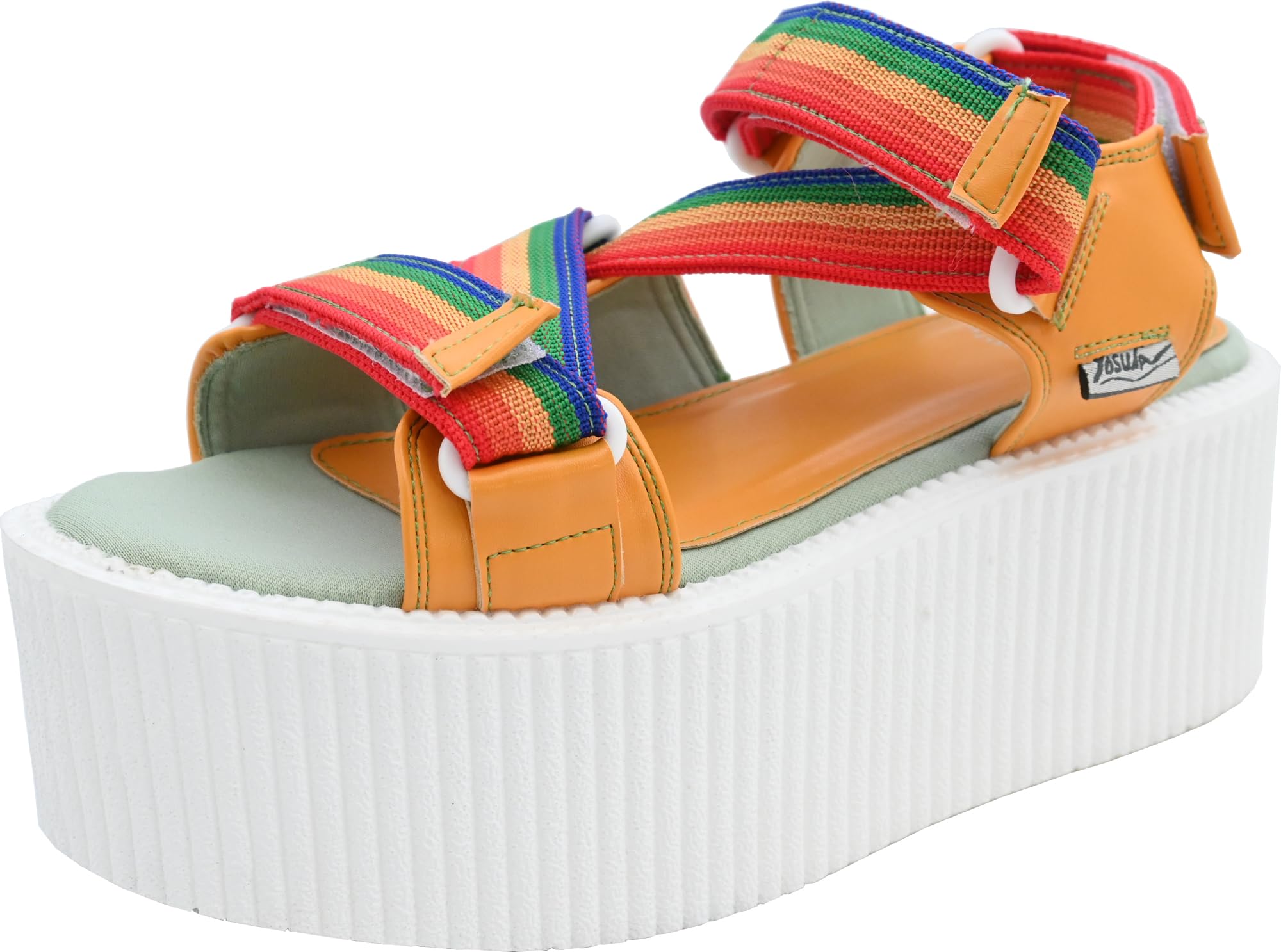 

Thick-soled back strap sandals