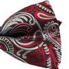 [NazyJnn] Men's Bow Tie, Floral Pattern, Glossy, Business Bow Tie, Stylish, Hook Closure, Easy to Put On and Take Off, Adjustable, Perfect for