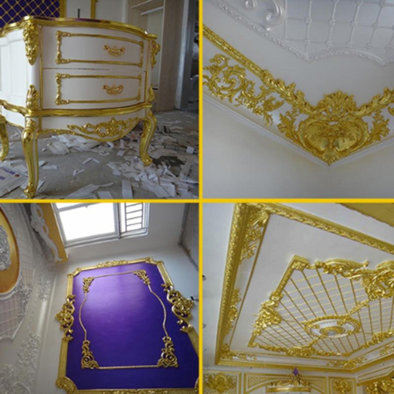 100PCS 24K Gold Foil Sheets - Pure Edible Gold Leaf For Food Decorations Handmade DIY And Scrapbooking Crafts