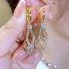 Exquisite Zircon Rhombus Geometric Pendant Earrings For Women Fashion Personalized Daily Accessory Party  Birthday Gifts