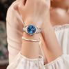 OLEVS Women's Stylish Mechanical Watch with Date, Bracelet, Ceramic, Blue