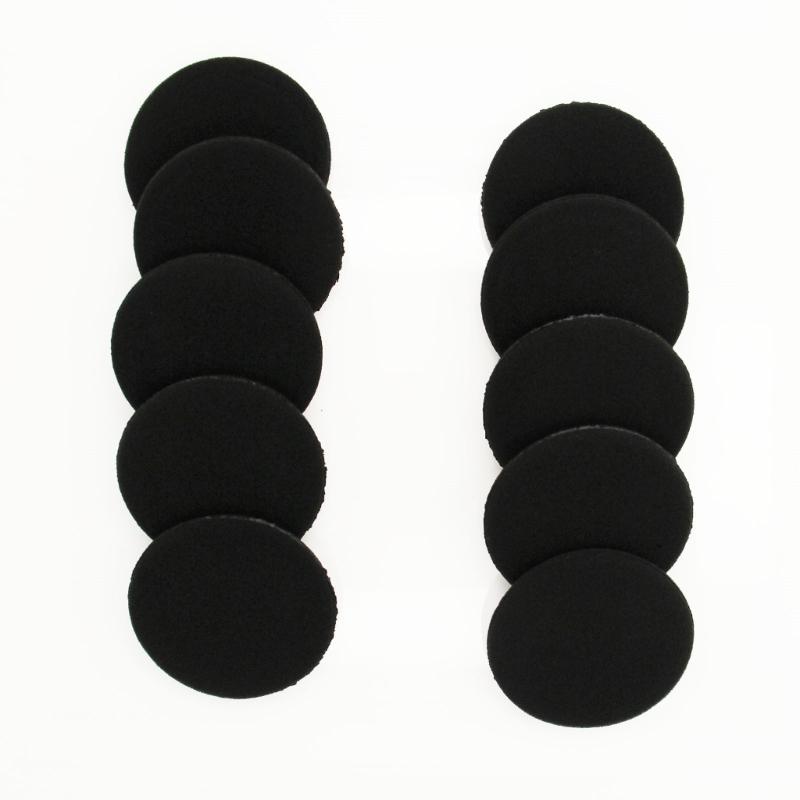 10 Pares/lote Redondo 35 40 45 50 55 60 65 mm Cubierta de Auriculares Reemplazo Esponja Almohadillas para Orejas Universal Almohadillas de Espuma Cojín de Espuma