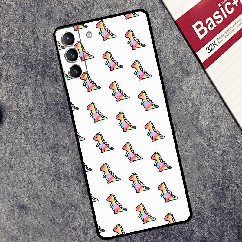 

Fun Dinosaur Pattern Dino Case For Samsung Galaxy S25 S26 Ultra S20 S22 S23 S24 Ultra S21 Plus S10 S25 FE Cover Coque Galaxy S24 FE