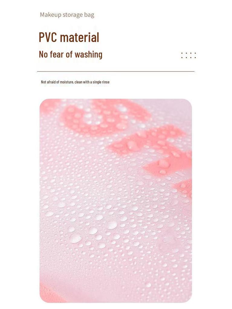 Portable Large-Capacity Waterproof Transparent Makeup & Toiletry Bag