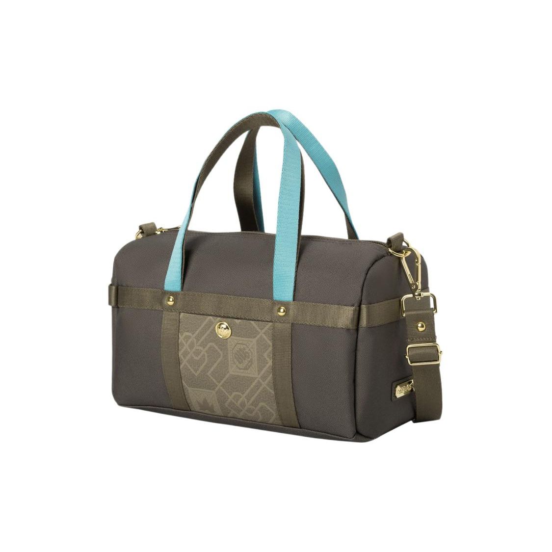 

Li Ning Jiang Zuo Feng Liu Series Fashion Sports Zipper Canvas Tote Shoulder Crossbody Bag Unisex bags Brown ABLR176-1 Brown