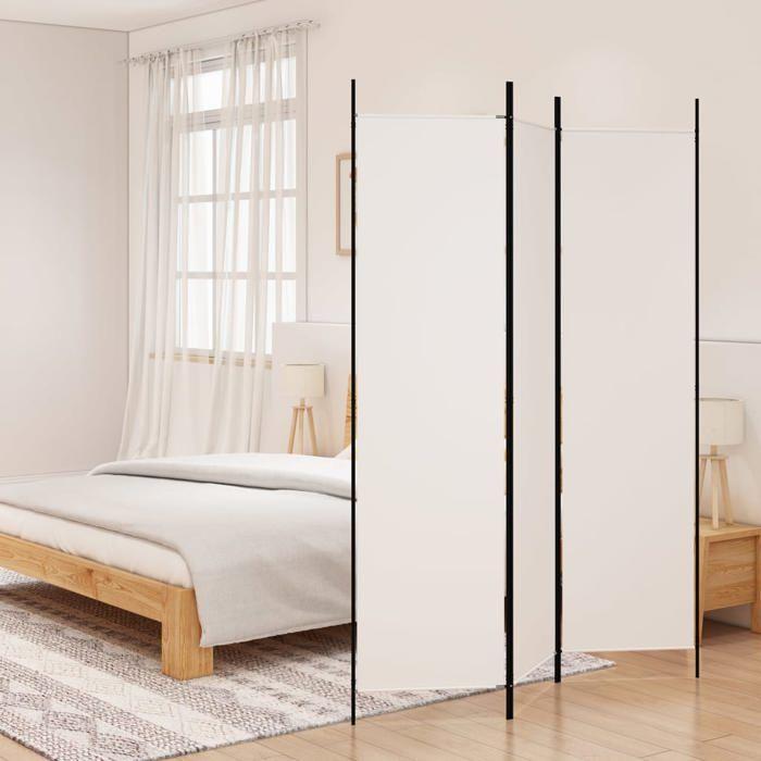 VidaXL Cloison de Séparation 3 Panneaux Séparateur de Pièce Pliable Diviseur Écran d'Intimité Paravent Décoration Salon 350178