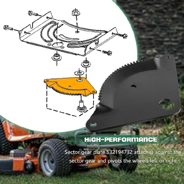 Replacement Steering Sectors Gear Plate Rebuild Component Tractor Accessories Steering Gear Rebuild Kit for Lawn Mowers
