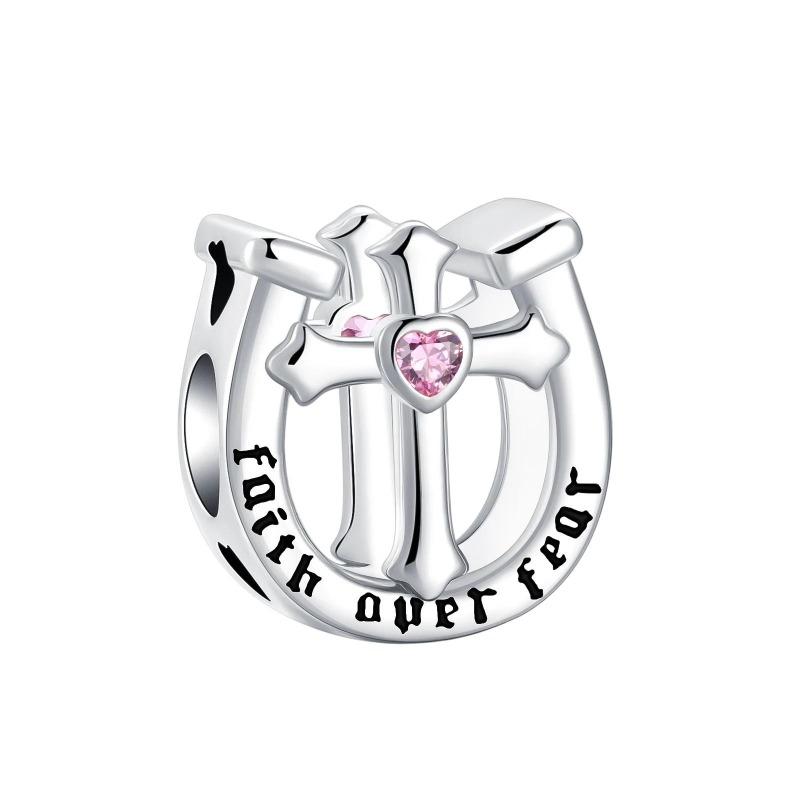 Original Copper Religion Charms Cross Holy Bible Mother Rings Beads Pendants Fit Bracelet Necklace Diy Jewelry Gift