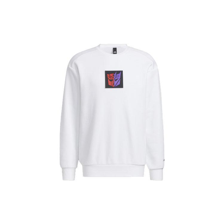 adidas Sweatshirts Unisex White Crew Neck Moderate Regular HM7450