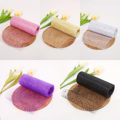 Rulou Material Tul cu Paiete 6 Inch 10 Iarzi Panglică Strălucitoare cu Paiete Plasă pentru Rochie Tutu de Nuntă Împachetarea Cadourilor Decor Petrecere