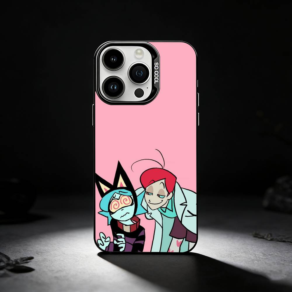 Anime P-Psychocuties Phone Case For iPhone 17,16,15,14,13,12,11 Plus,Pro Max,XS,Colored Silver Phone Case