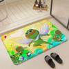P Pepe The Frog Floor Mat Eco  Flannel Doormat Non Slip Odorless Indoor Floor Rug Soft Short Plush Home Mat