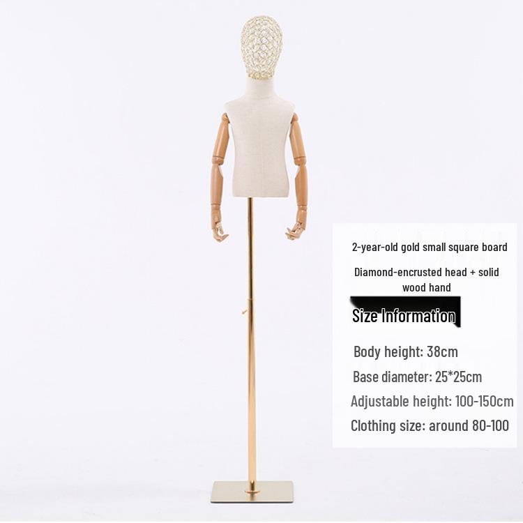 

Манекен для детской одежды - Манекен в полный рост с руками, подставка для демонстрации, голова из железной проволоки