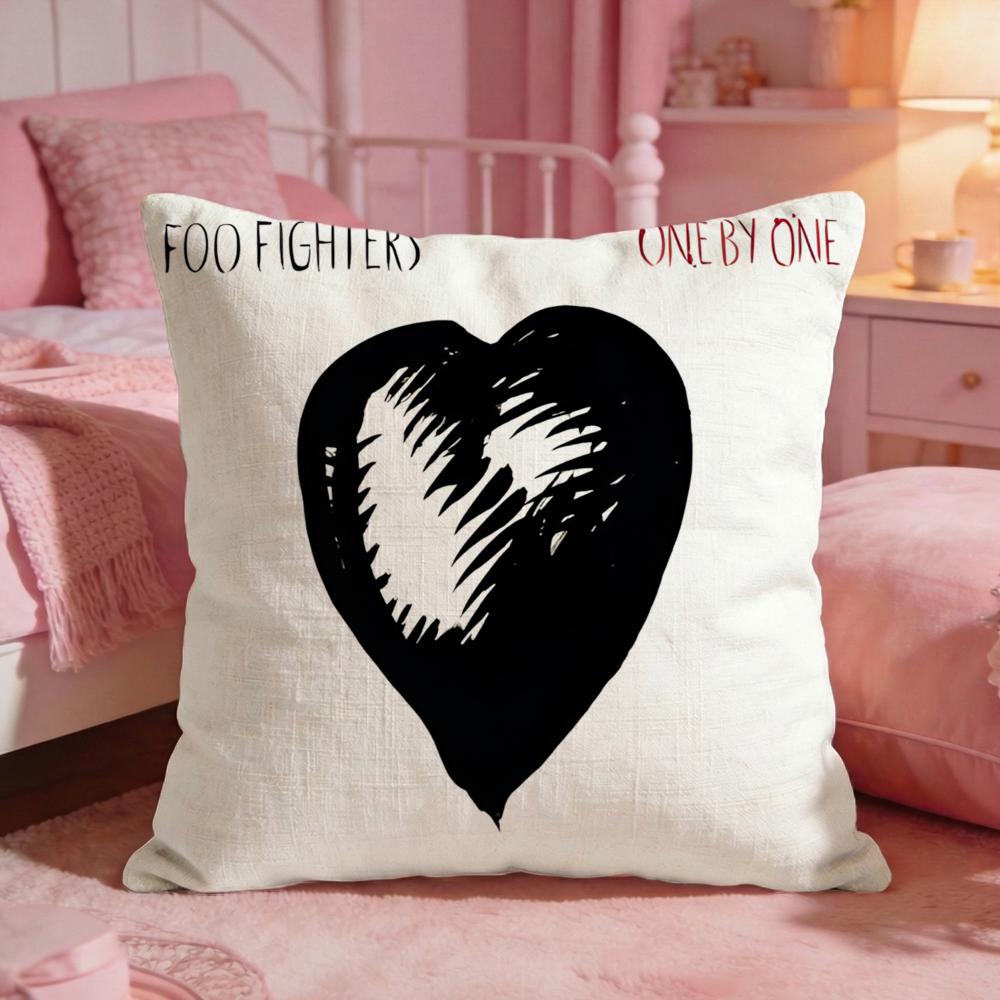 band fFoo Fighters Cushion Cover Premium Comfort Reversible Pillow Cove Two in One Design for Any Room  Car Interior