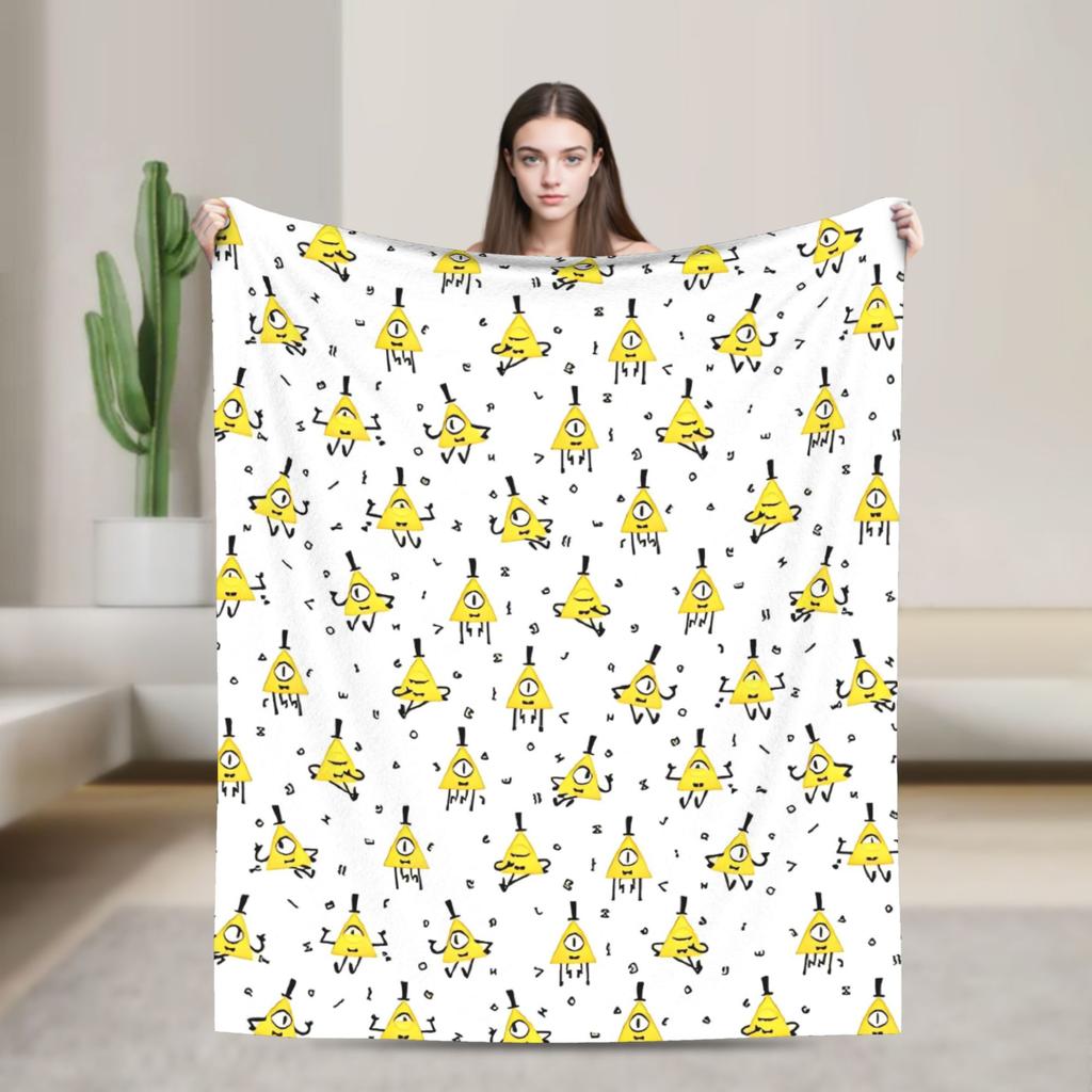 Coperte Anime Cartone Animato Gravity Falls Morbide Calde Fantastici Plaid per Casa Ristorante Primavera Autunno