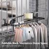 Bunk Bed Rail Organizer Space-Saving Hanging Rack Drillless Installation Sturdy and Stable for Children