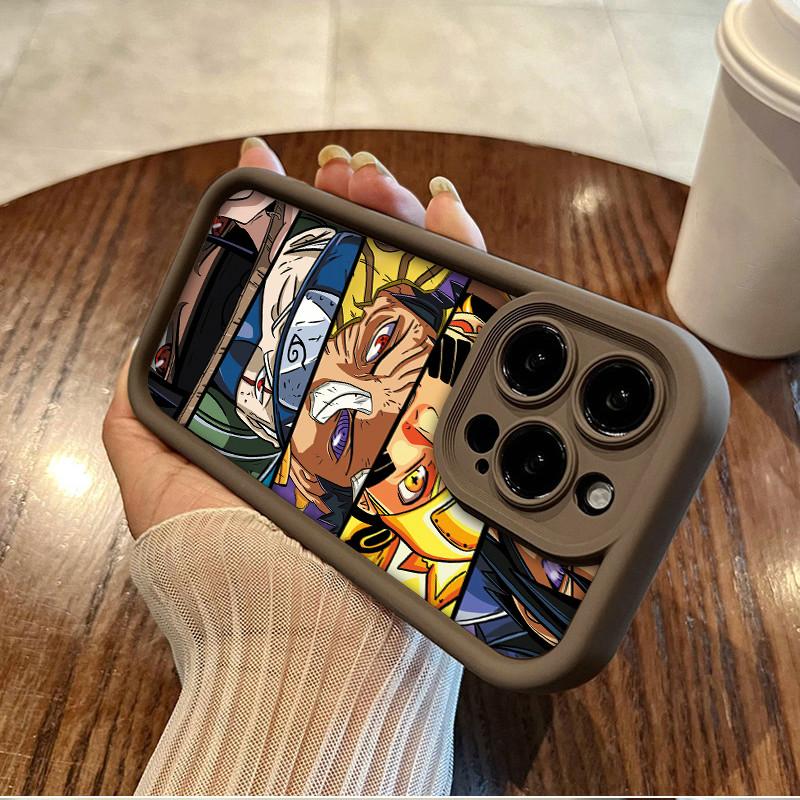 Cartoon Naruto Printed Fashion Case Flexible Soft Silicone TPU Shell Full Back Cover for iPhone Samsung