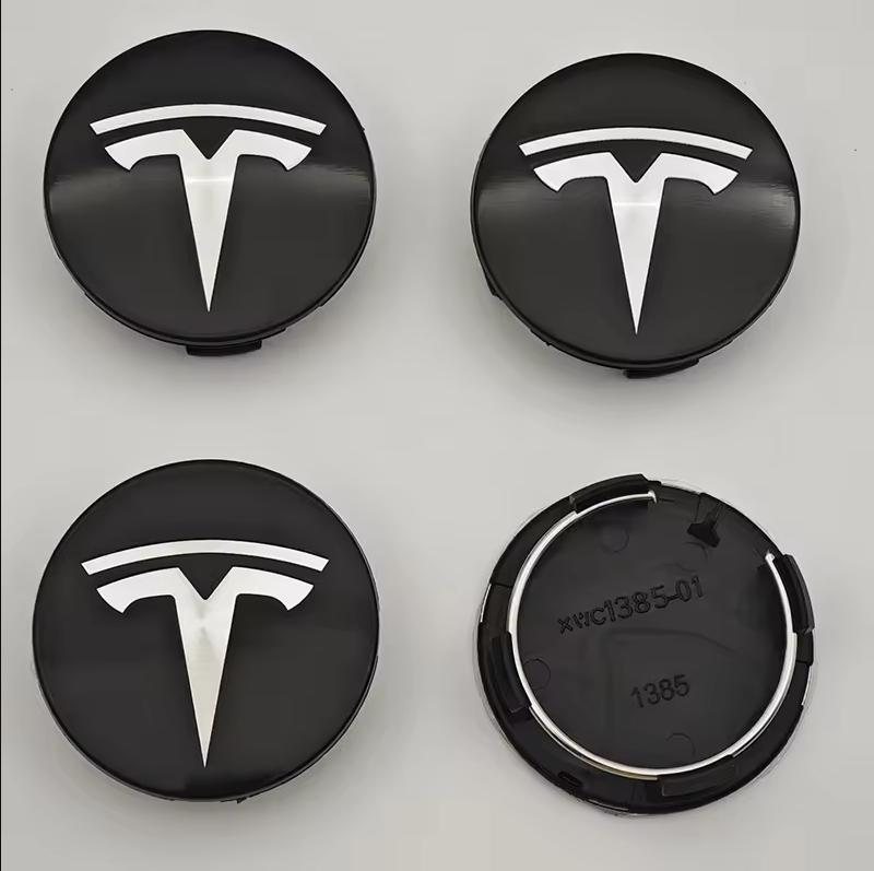 56mm 4 Piece Wheel Tire Center Cap Logo for Tesla Original Hub Caps Model3 Model Y Model S X High Quality Auto Accessories