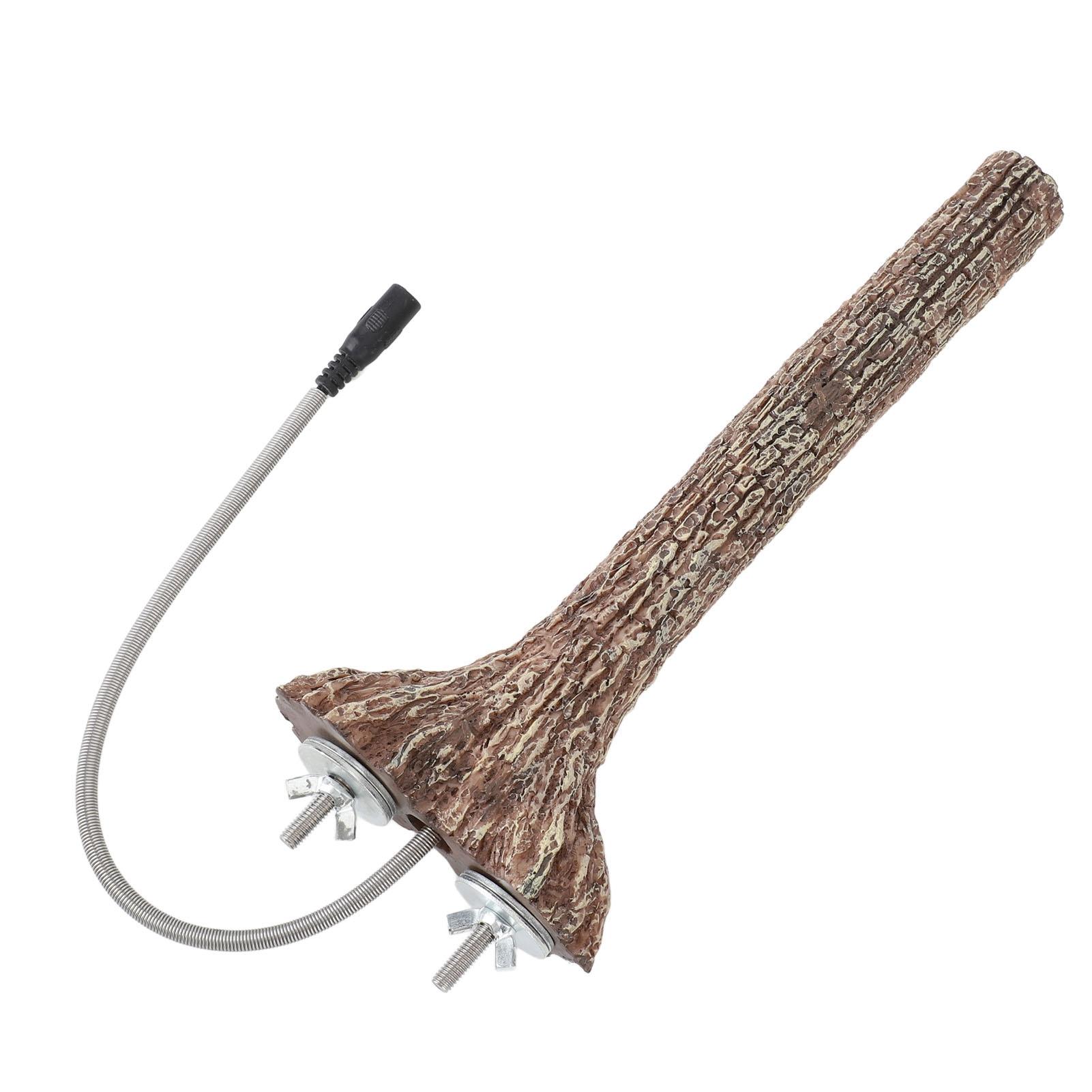 Temperature Heated Bird Perch 5W Thermostatic Control Heated Bird Perch for Parrots Hamsters