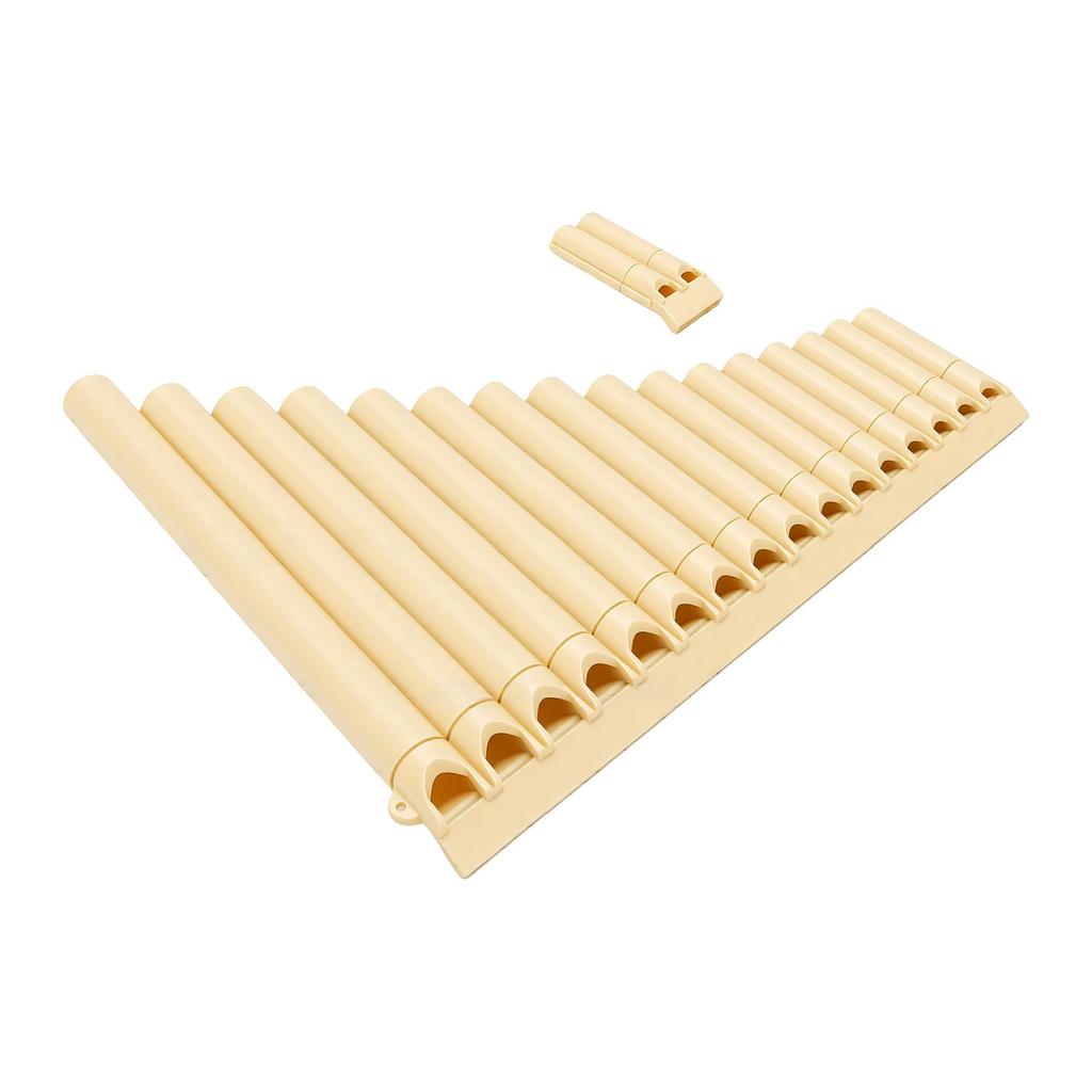 16 Pijpen C Toets Panfluit Traditioneel Chinees Instrument Heldere Klank Panfluit Voor Beginners Professionele Muzikanten Beige