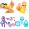 Duck Squeeze Toy 3Pcs Stress Relief Soft Stretchy Jellyfish Dog Baby Portable Ball Pizza Bun Ice Cream Waterdrop Cube Sensory Pinch Party Favors